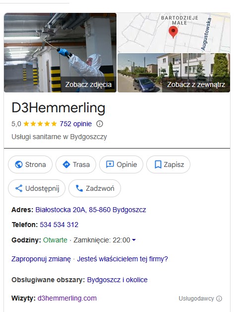 Ponad 750 opinii dla D3Hemmerling – dziękujemy !